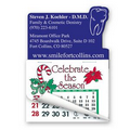 Stock Tooth Shape Calendar Pad Magnets W/Tear Away Calendar